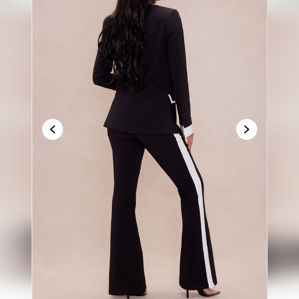 Black and White Women's Pants - Picture 2 of 3
